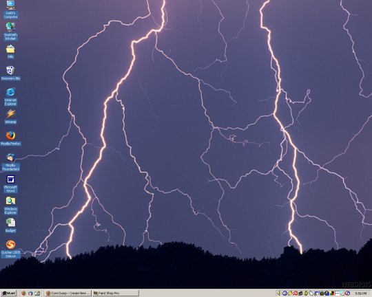 lightning desktop screen shot