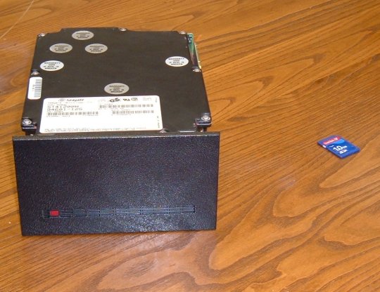 old and new one gig storage devices