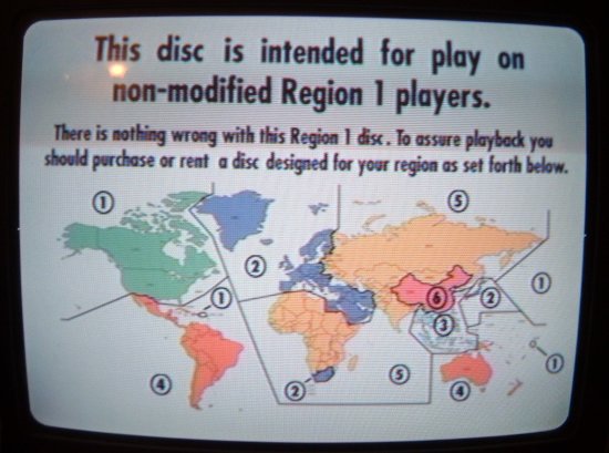 DVD Region Error Message
