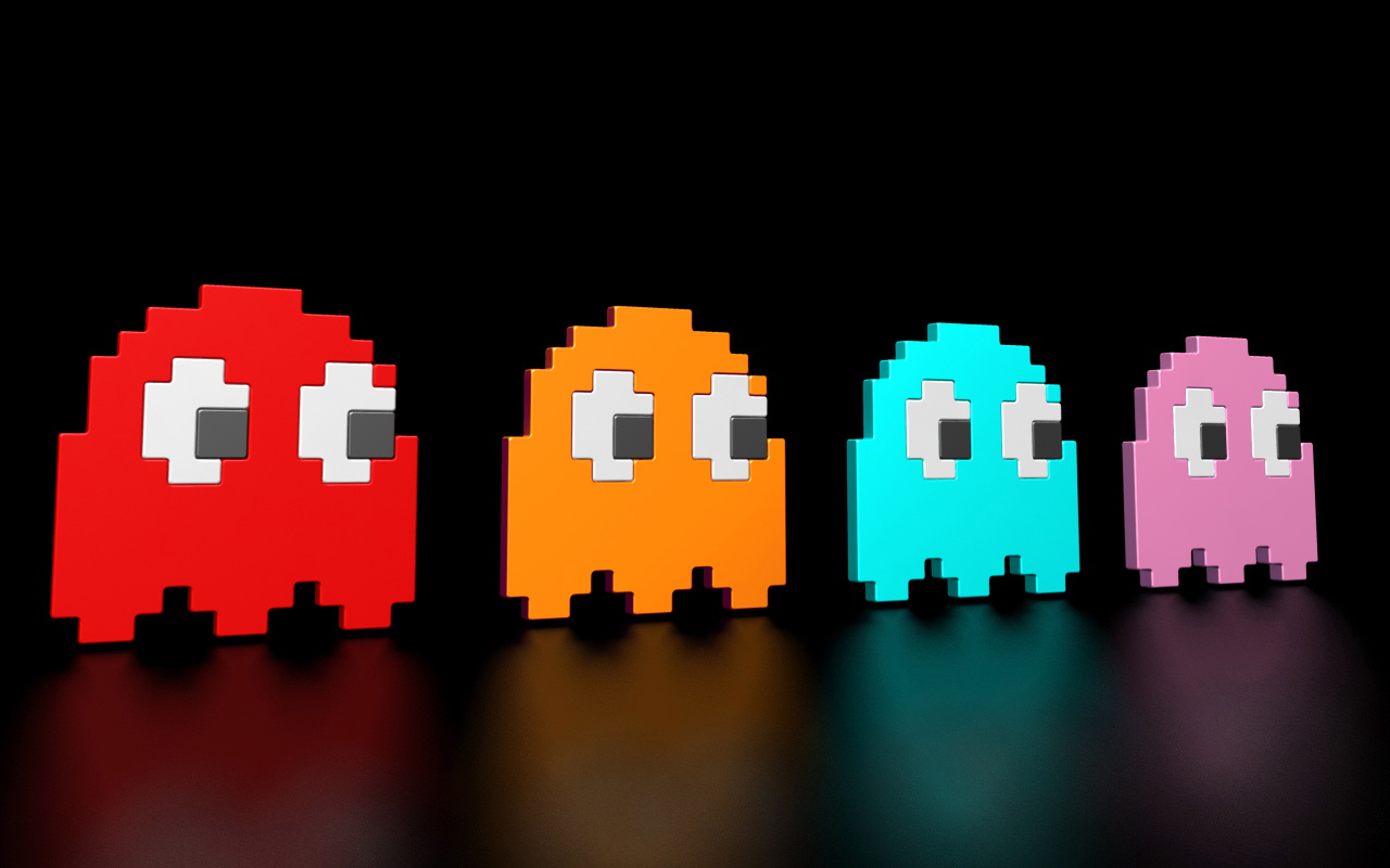 Pac-Man Ghosts Wallpaper