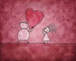 valentine stick figures