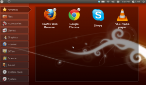 Screenshot of Ubuntu on a Netbook