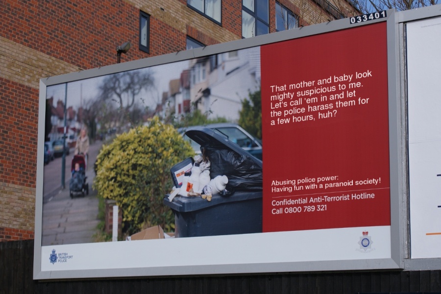 uk anti-terrorist hotline billboard