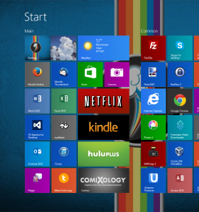 windows 8.1 - start screen colors