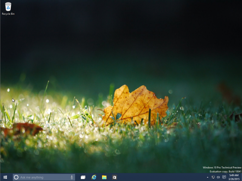 windows 10 - desktop