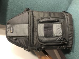 The larger Lowepro sling camera bag